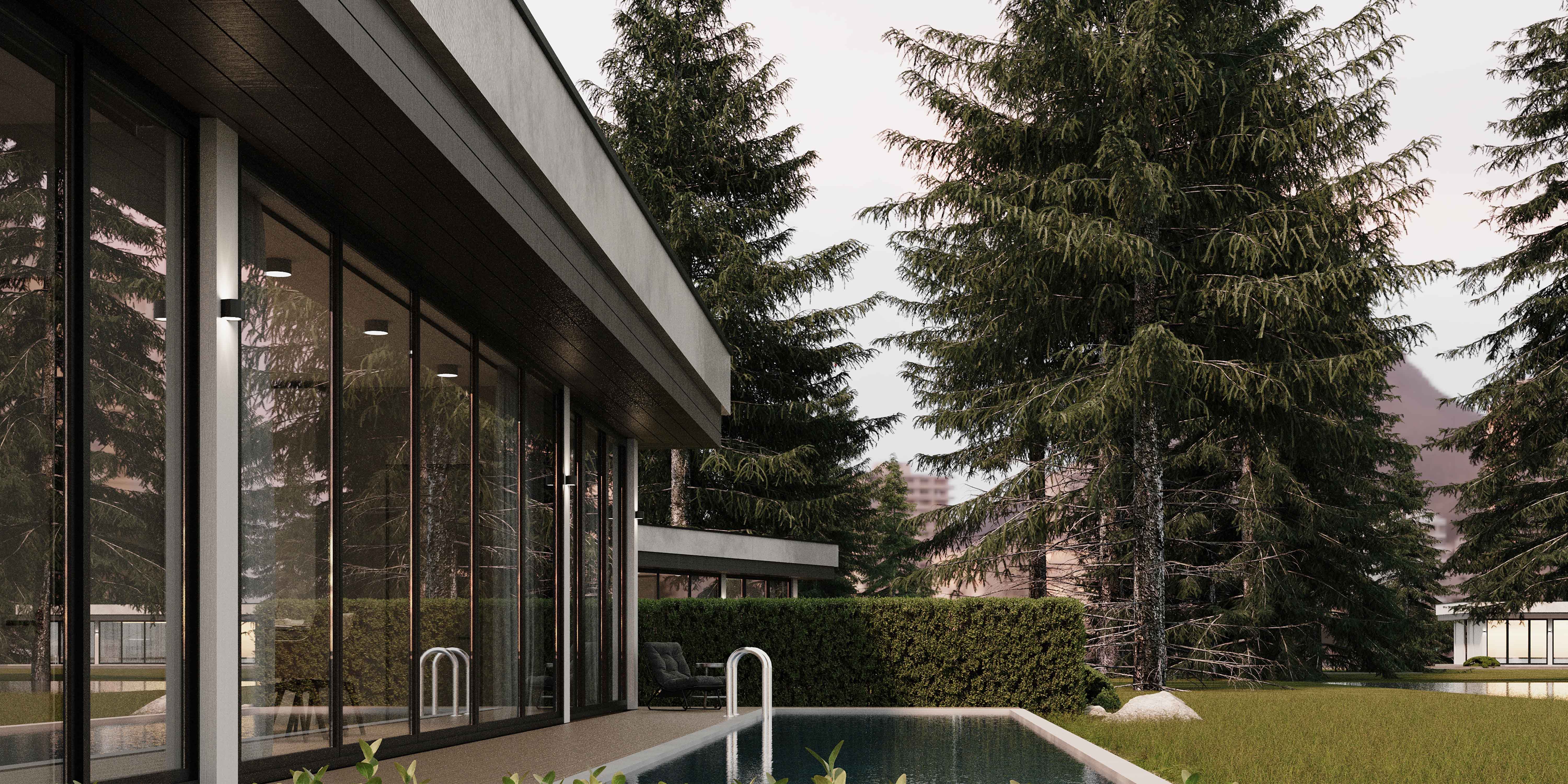 Villa — панорамные окна